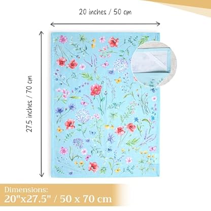 Maison d' Hermine Just Florals 100% Baumwolle Set von 3 Multi-Purpose Küchenhandtuch | Bar Handtücher | Frühling/Sommer (50 cm X 70 cm) – Bild 5