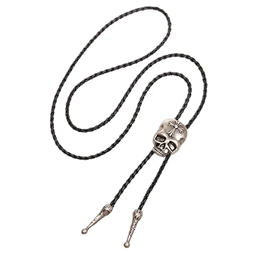 Chaîne de chemise et collier en cuir long avec pendentif corde pour homme - 2