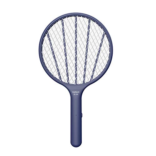 Bug Zapper Electric Fly Swatter,Handheld Mosquito Zapper Killer,3000volt Insect Fly Trap,Fly Zapper Racket for Indoor and Outdoor Pest Control (Blue)