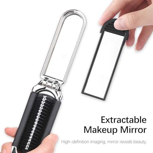 Cepillo de cabello de viaje con espejo plegable compacto miniatura 4