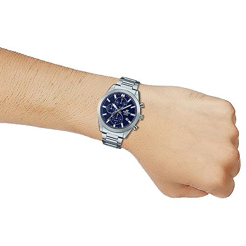 Casio Edifice EFB-710D-2AVUDF Blue Analog Dial Silver Stainless Steel Band Men's Watch Chronograph Sapphire Glass ED581 - Image 5