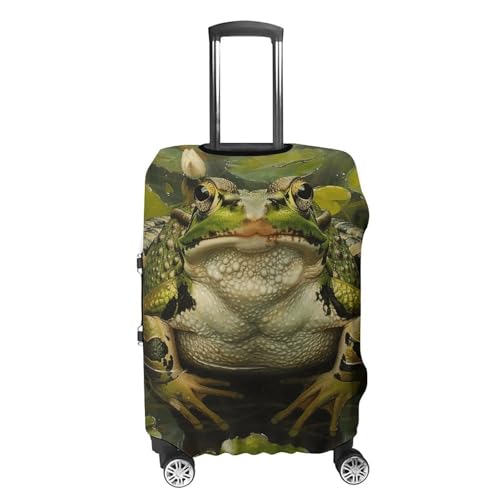 Lily And Frog Luggage Cover Elastic Suitcase Protector Case Anti-Scratch Washable Baggage Covers Protector For Traveling, Aircraft Consignment L4