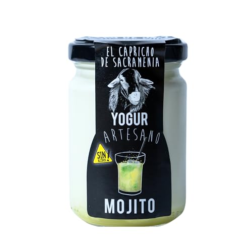 El Capricho de Sacramenia | Pack Mojito | 20 Yogures Artesanos de Leche de Oveja y preparado natural de Mojito | Cremoso, Natural y Saludable | Preparados Gourmet | Sin Gluten | Sabor Único y Original