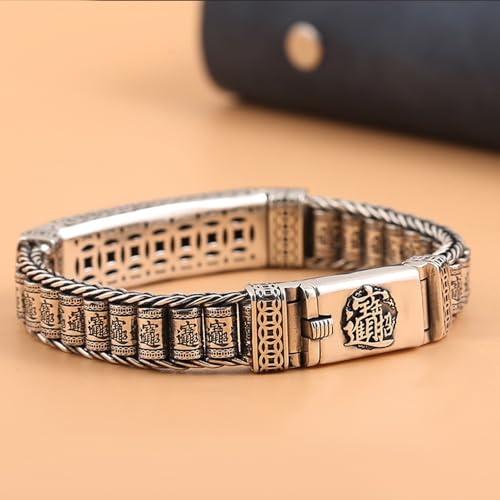Pi Xiu Bracelet, Feng Shui Bracelet, Retro S925 Sterling Silver Lucky Bracelets, Pixiu Meditation Bracelets, Neo Chinese Style Wealth Money Amulet, Personalized Jewelry2