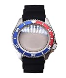 Gladiaond 1 pz 42mm Argento SKX Cassa Dell'orologio Vetro Zaffiro for NH35 NH36 4R36 NH34 NH38 Movimenti 28.5mm Quadrante Uomini Parti di Riparazione(Black chapter ring16)