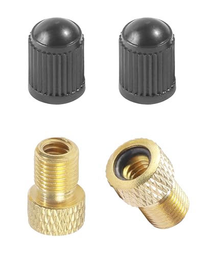 UNLRAE Presta to Schrader Valve Adapter for Bikes