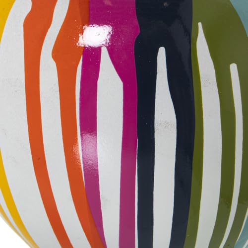 Pomme décorative multicolore en résine : une explosion de joie pour votre intérieur