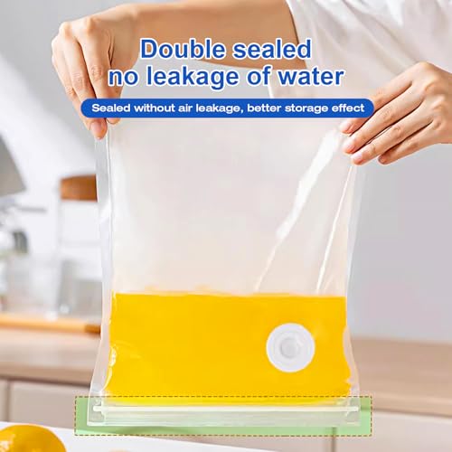 Image of RAIN SPIRIT Reusable Vacuum Sealer Bags for Food, 60 Packs (20L&20M&20S) BPA-Free Food Storage Bags, Leakproof Sous Vide Bags for Freezer, Microwave, Dishwasher Safe, Preserve Freshness for Meal Prep