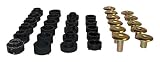 Crown Automotive Body Mount Kit Body, Black, Zinc