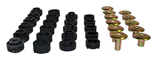 Crown Automotive Body Mount Kit Body, Black, Zinc