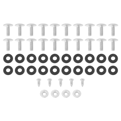 ECSiNG Juego de 2 pernos de plástico para Pit Bike, kit completo de montaje de tuercas y pernos de plástico para moto de cross, tornillo de panel de plástico, adecuado para carenados de motocross