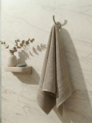 Image of Monte Carlo Essential 100% Cotton Small Bath Towel | 340 GSM Ultra Lightweight & Quick Dry | Soft Absorbent Compact Towel 60x120 cm | Bathroom Towel for Gym, Travel & Daily Use (Soho) | Lemon Yellow