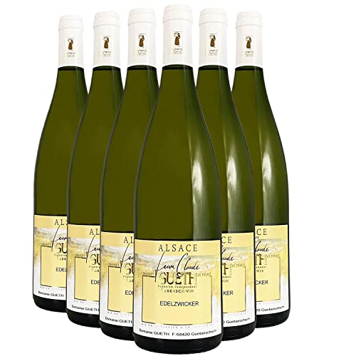 Alsace Tradition Edelzwicker Blanc 2019 - Domaine Gueth - Vin AOC Blanc d' Alsace - Lot de 6x75cl - Cépages Pinot Blanc, Pinot Gris Cover