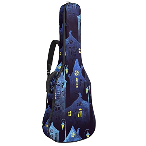 Sac à dos guitare acoustique anti-pluie avec organiseur contre le désordre des câbles