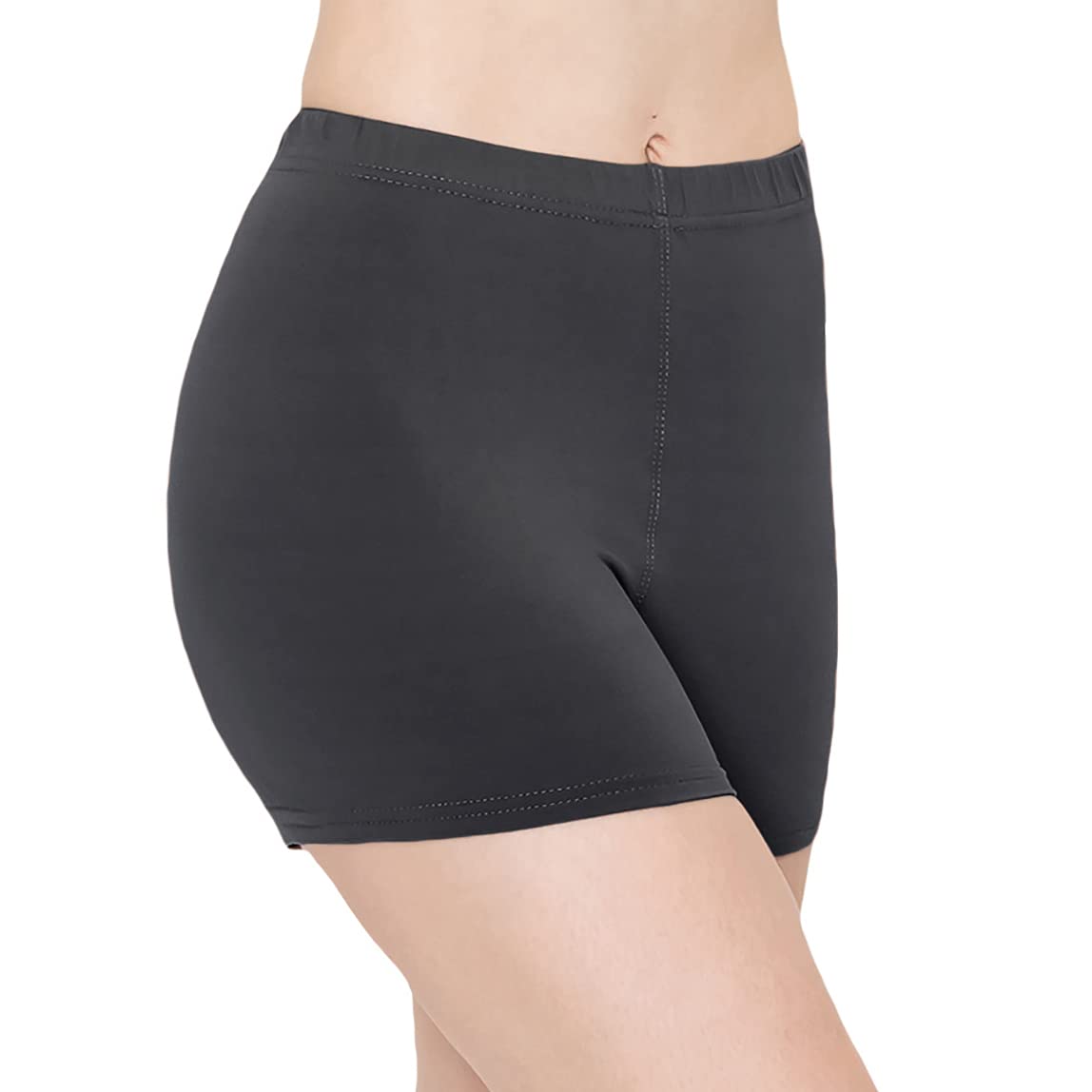 ALWAYS Faux Leather Shorts - High Waist Active Stretch Yoga Short Pants for Women