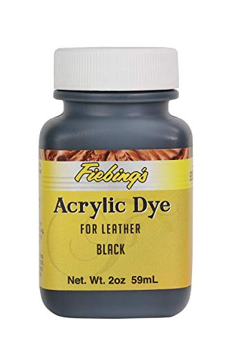 Fiebing's Acrylic Black Leather Paint 2 oz. (59mL) 2604-01