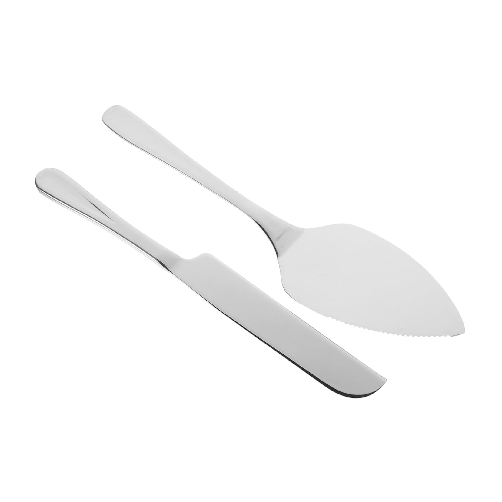 SOLUSTRE Custom Cake Cutting Set Metal Cake Knife Server Icing Spatula for Parties