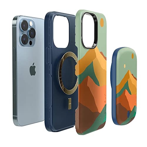 Casely Power Pod | Magsafe Compatible Battery Pack | Endless Peaks | Colorblock Mountain Power Pod (5,000 Mah) #TOP5