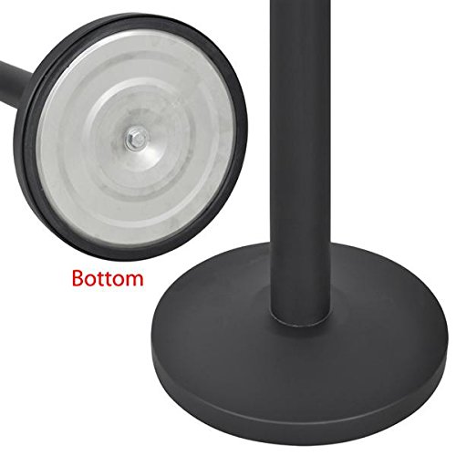 Abician 2 Poteaux de Guidage à Sangle Rétractable en Nylon, Potelet à Sangle Rétractable en Métal, Barrière de Sécurité, Contrôle des Foules, Gestion File d’Attente, Bar, Hôtel, Hall, École Noir