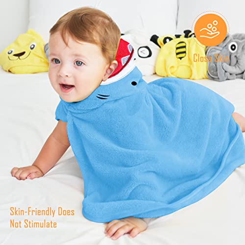 Sunny Zzzzz SZ-BATH-SHARK-PENGUIN Baby Hooded Bath Towel, Shark And Penguin thumb #3