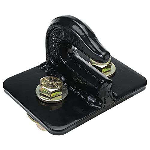 Xeternity-Made 3 Pack 3/8 In Bolt On Grab Hook Mount Bolton Hooks For Tractor Bucket With Hardware Included G70 Rated At 7000 Lb Welded On A 1/4" Steel Plate (3/8 In Bolt) #TOP6