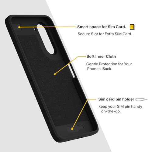 Image of Pikkme Back Cover for Redmi A7 Pro /Poco C85x 5G Soft Matte Silicone Mag-Safe Design (Mag-Safe Not Support) Camera Protection | Slim Fit Bumper Cover (Black)