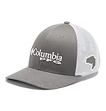 Columbia Unisex PFG Mesh Ball Cap, Grill/Bass, L/XL