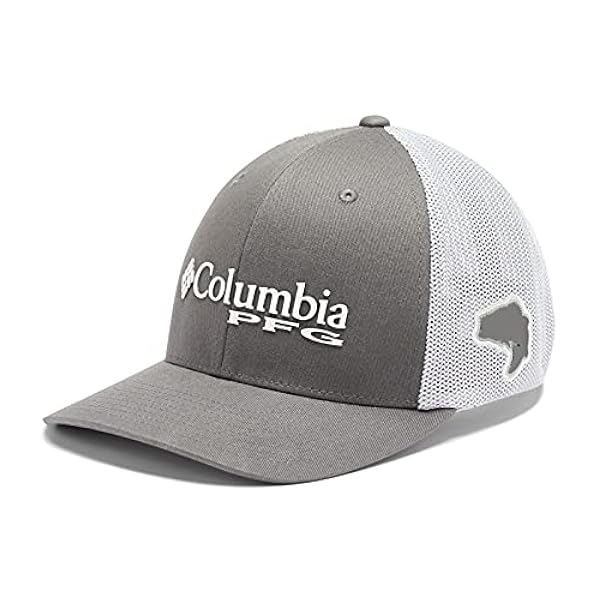 Columbia PFG-Gorra con Malla, Color Negro, Talla S/M, Unisex Adulto