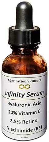 Infinity Serum - 2.5% Retinol, 3.5% Vitamin B3, 20% Vitamin C Serum