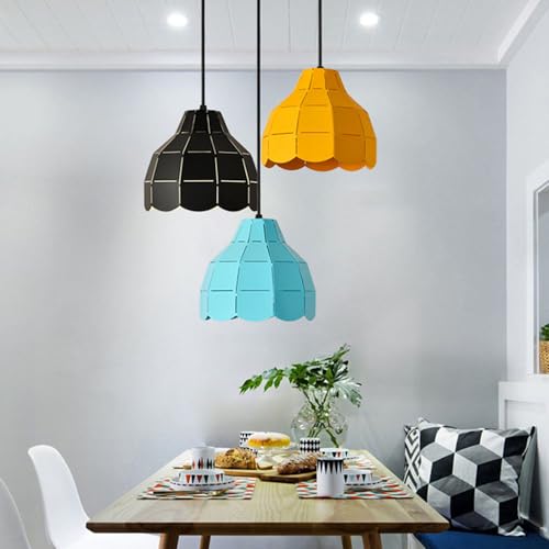 Nordichepade przemysłowe minimalistyczne europejskie lampy wiszące, nowoczesna lampa wisząca E27 pojedyncza głowica parasolowa Allar sypialnia korytarz salon gabinet / czarny