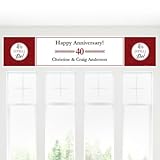 Big Dot of Happiness Custom We Still Do - 40th Wedding Anniversary - Personalized Anniversary Party...