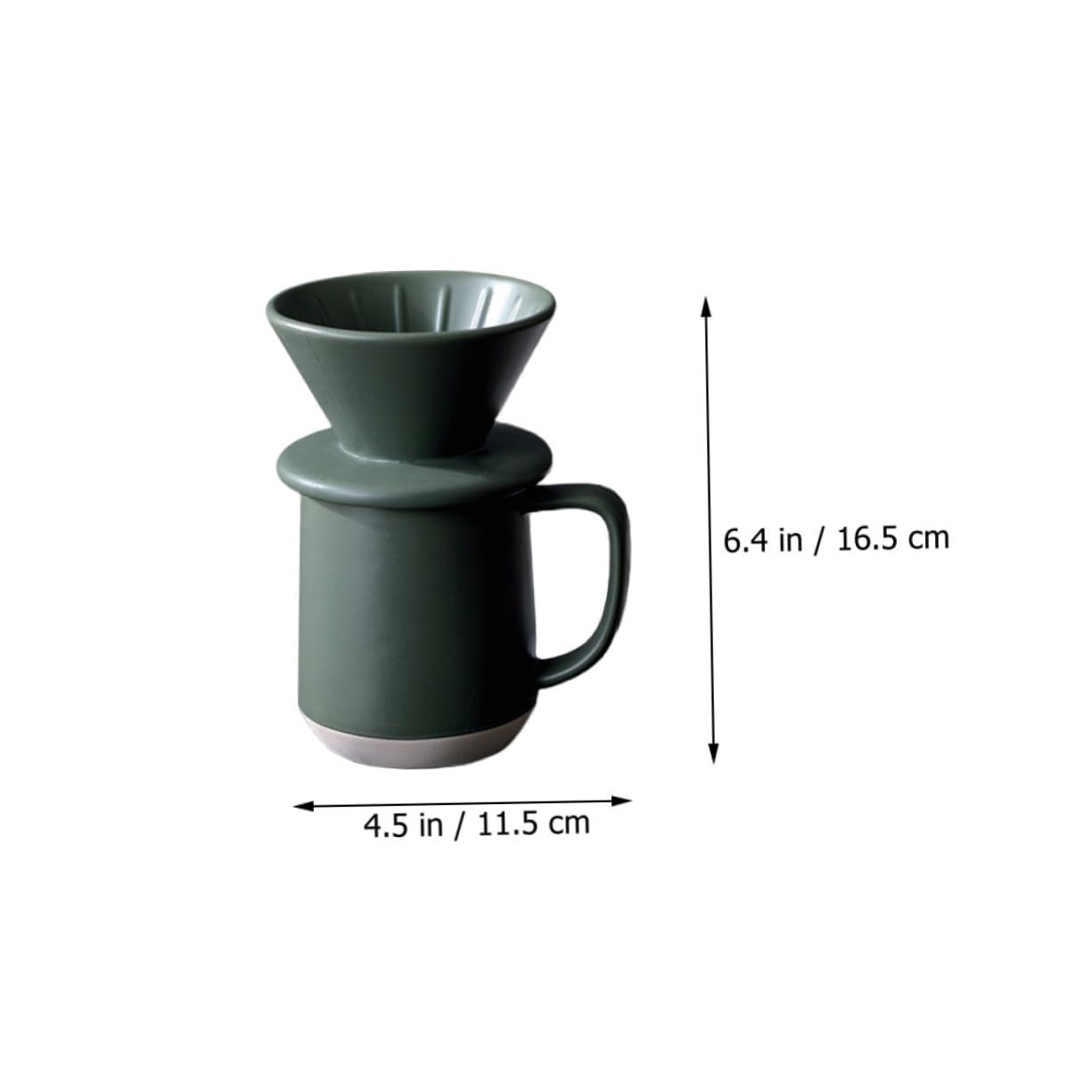 DOITOOL Taza de Filtro de Cerámica para Café Función de Filtrado Fino, Diseño Sencillo y Materiales Duraderos, Adecuado para Uso Práctico Hogar