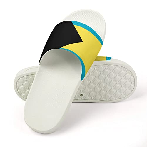Bahamas Flag House Sandals Non Slide Bathroom Beach Slippers for Men Women4
