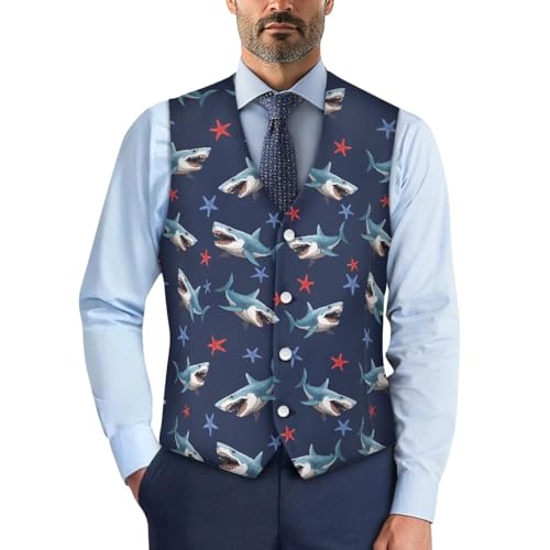 Men's Vest Suit Waistcoat Formal Business Dress Casual Slim Fit Sleeveless Tuxedo Jacket for Wedding Party