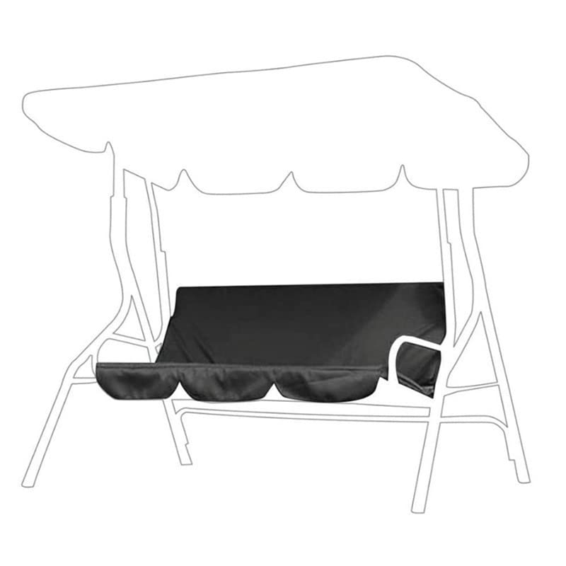 Ecoodisk Replacement Canopy, Swing Cushion, Waterproof Fabric Outdoor Patio Garden Swing Cushion Hammock Seat, 59x19.7x3.9in,C