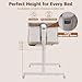 ONTHEWEI Baby Bassinet Bedside Sleeper, 3-in-1 Rocking Bassinet with Wheels, 6-Height Adjustable Crib with Breathable Mesh, Soft Mattress for Newborns & Infants