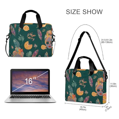 Maletín para laptop con patrón mujer afroamericana Alaza miniatura 5