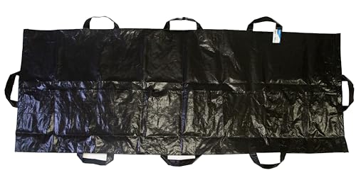 Primacare CSBB-3201 Body Bag Stretcher Combo, con asas laterales, bolsa para camping, senderismo, negra, 90 in. x 36 in., paquete de 12 miniatura 2