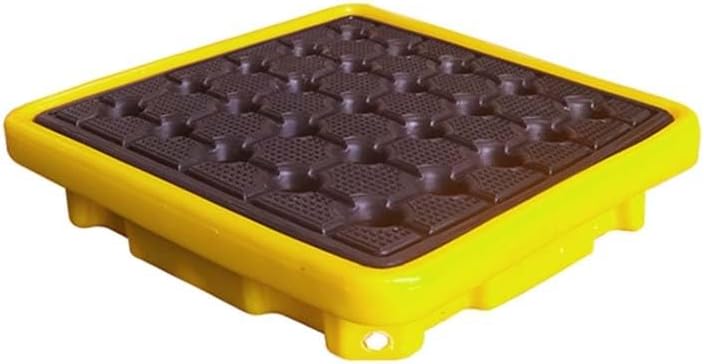 Stackable Oil and Paint Drum Tray - Modular Spill Containment Platform for Garage Storage, Heavy-Duty Industrial Design, Removable & Easy to Clean, Ideal for Workspace Organization