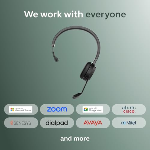 Jabra Evolve 65 TE (Third Edition) Wireless Teams Headset with Mic, Black - image 9
