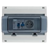 Zenitech 150217 walizka elektroniczna, wodoszczelna, IP65, 8 modułów, biała