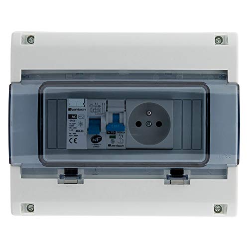 Coffret électrique étanche contre humidité Zenitech boîtier IP65 8 modules - 5