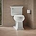 KOHLER K-3817-0 Memoirs Stately Comfort Height Two-Piece Elongated 1.28 GPF Toilet with AquaPiston Flush Technology and Left-Hand Trip Lever, White
