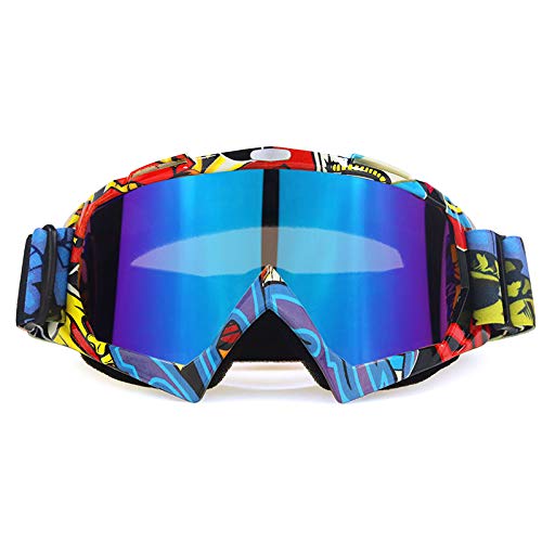 Occhiali da moto ATV Off-Road Casco Casque Casque Moto Occhiali da vista Eyewear Snowboard Racing Moto Bike Occhiali da sole Moto (Color : NO4)