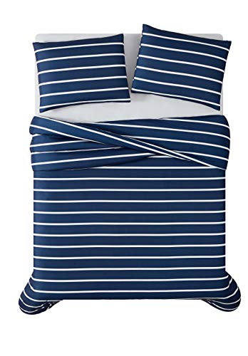 Truly Soft Everyday Truly Soft Maddow Stripe Duvet Set, Twin Xl, Navy #TOP1