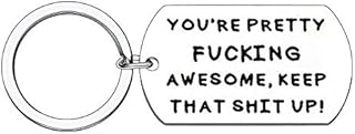 Inspirational Key Rings Funny Men Best Friends Coworker Keychain You are Awesome Keychain Inspirational Keyring Graduation Birthday Gift for Colleague Boss Men Women Friends (Style4)