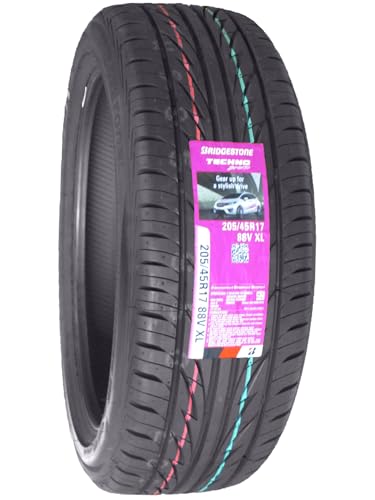 BRIDGESTONE(�u���a�X�g��) �^�C�� �T�}�[�^�C�� 1�{ TECHNO SPORTS 205/45R17 88V XL 17�C���`