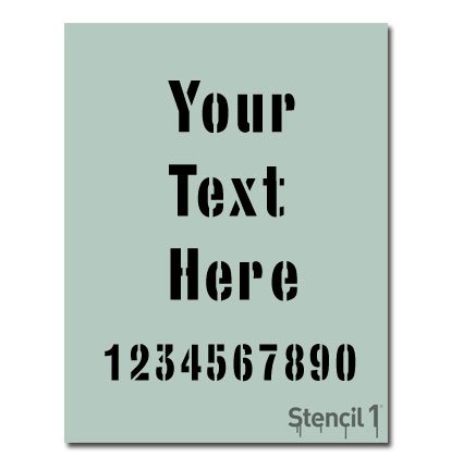 Custom Vertical Stencil 8.5"X11" - Customize Your Own Stencil - Washable, Reusable, Durable Mylar Stencil - Stencil1 #TOP2