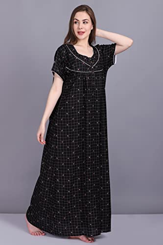 Image of Women's Alpine Mix Print Maxi Nightgown