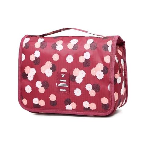 Sechunk Waterproof Travel Toiletry Bags Hanging Multi-function Cosmetic Bag Makeup Bag for Women Cover
